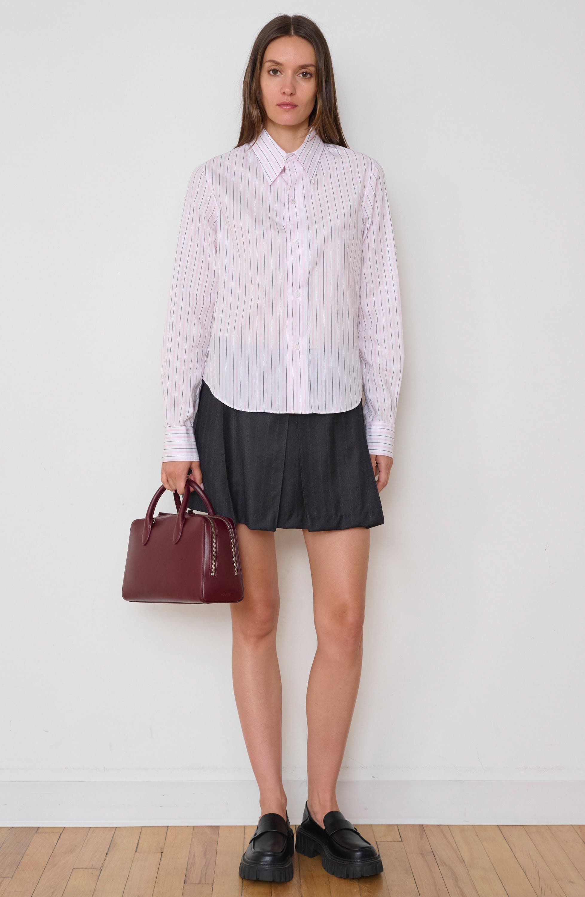 The Ivy 26 Leather Satchel, Alternate, color, OXBLOOD