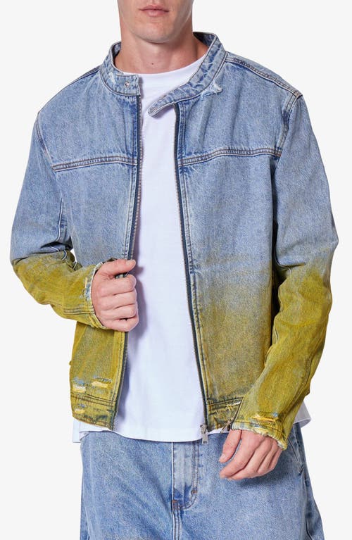 MNML MNML GRADIENT ZIP DENIM JACKET
