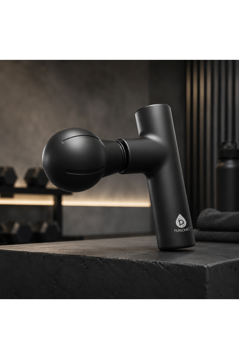 Portable Mini Massage Gun, Alternate, color, Black
