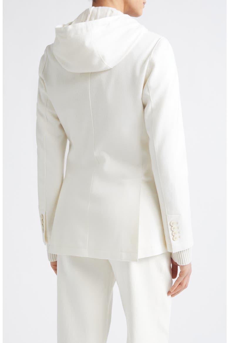 Virgin Wool Blend Jacket with Hooded Bib, Alternate, color, 150 CREAM
