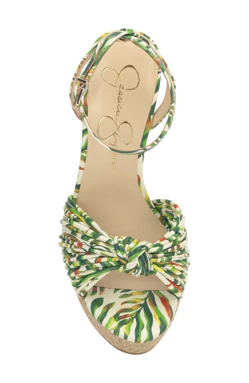Jessica Simpson Immie Platform Sandal In Green Multi