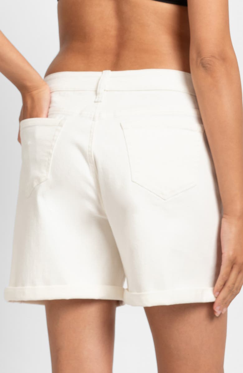 Seraphine Under the Bump Denim Maternity Shorts, Alternate, color, 