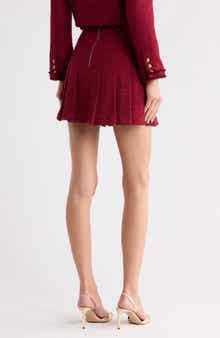 Carter Stitched Pleat Miniskirt