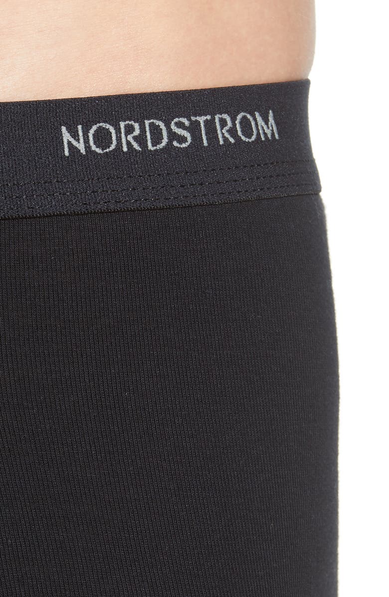 Nordstrom 4-Pack Supima<sup>®</sup> Cotton Briefs, Alternate, color, Black