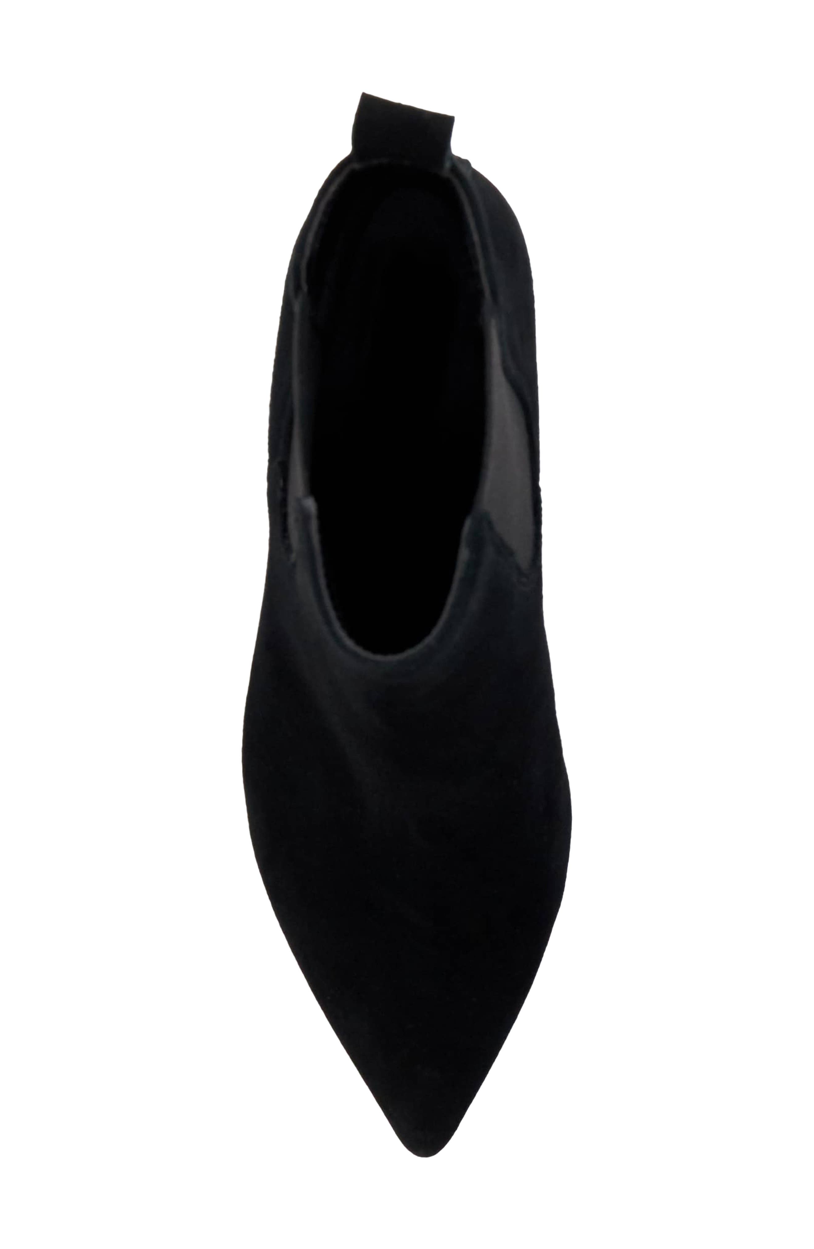 Obvious Pointed Toe Chelsea Boot, Alternate, color, BLACK