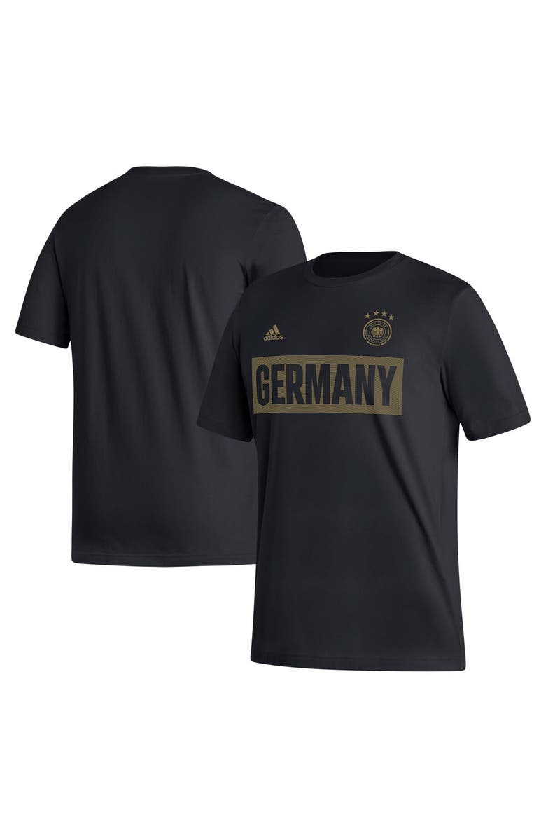 adidas Men's adidas Black Germany National Team Culture Bar T-Shirt, Main, color, 