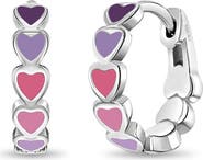 In Season Jewelry Heart Cascade Huggie Hoops