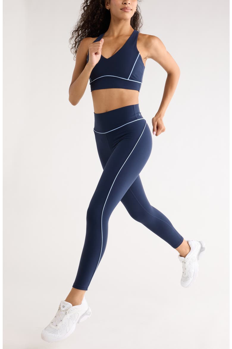 Studio Luxe Piped Sports Bra, Alternate, color, NAVY SAPPHIRE