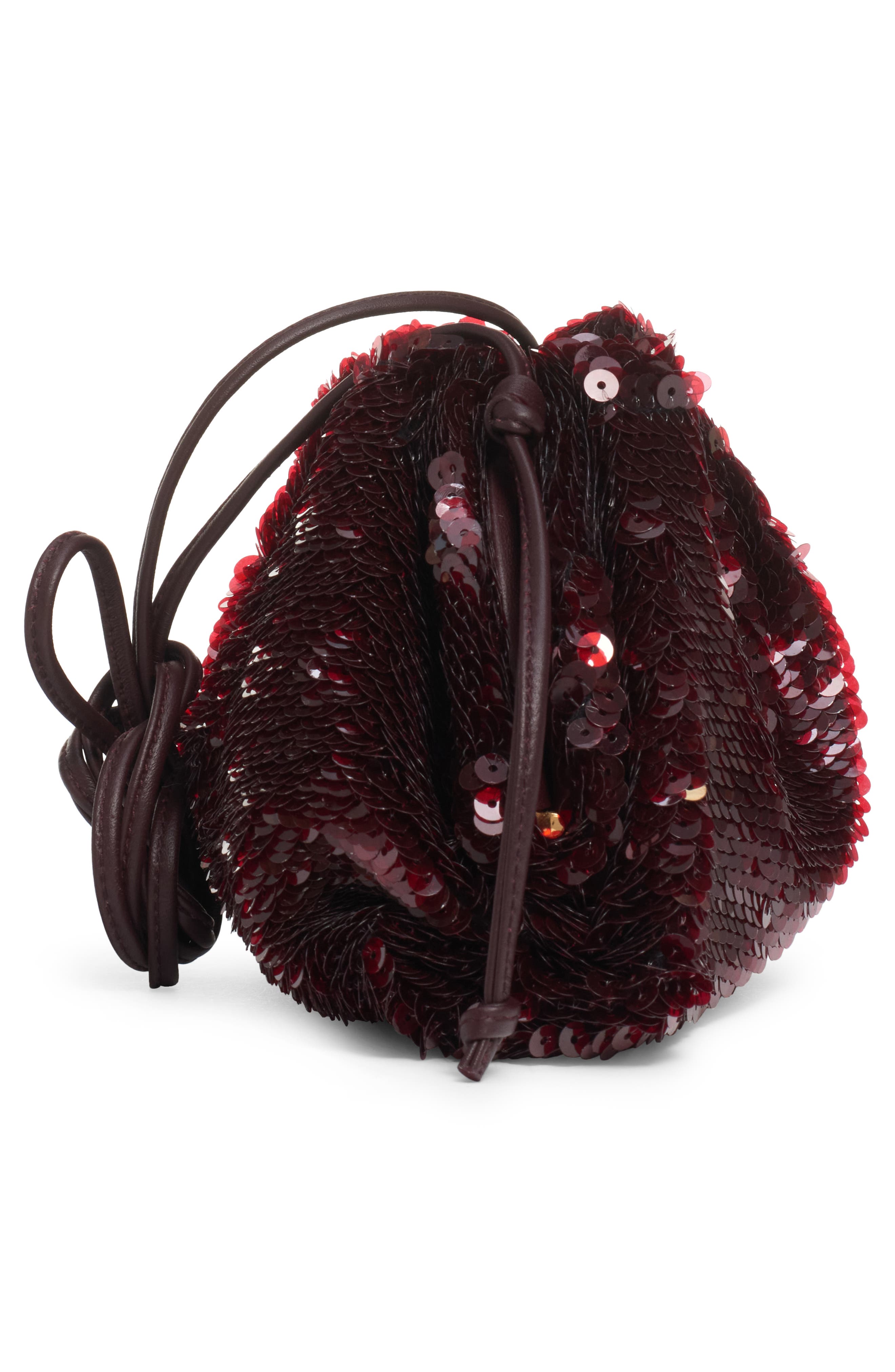The Mini Pouch Sequin Crossbody Bag, Alternate, color, 2263 DARK BAROLO/ BAROLO-G