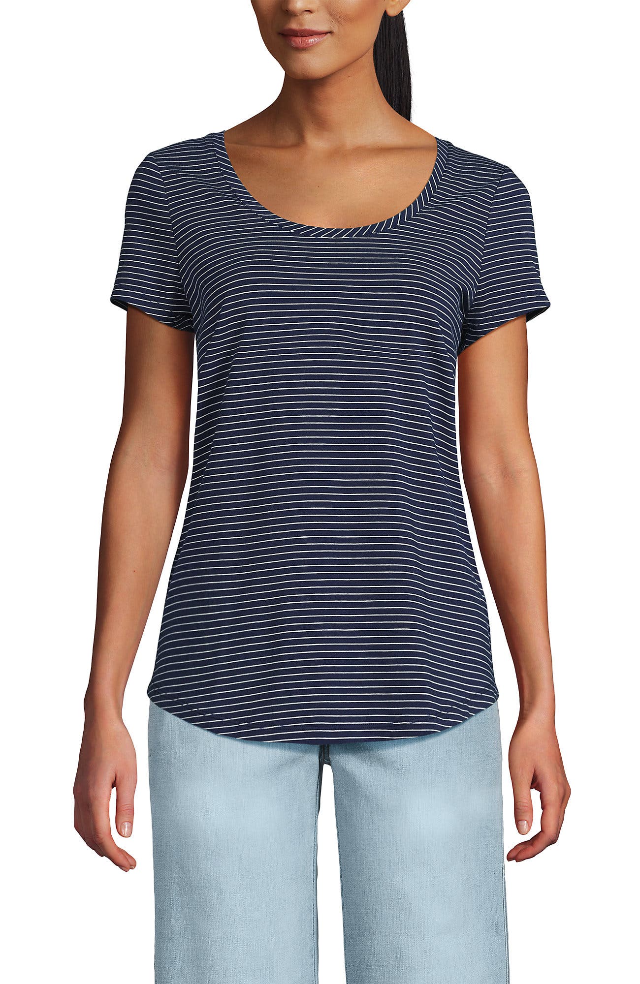 Deep Sea Navy Thin Stripe