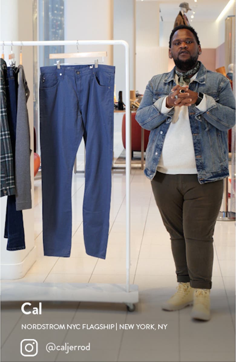 Everett Slim Straight Leg Five-Pocket Pants, sales video thumbnail