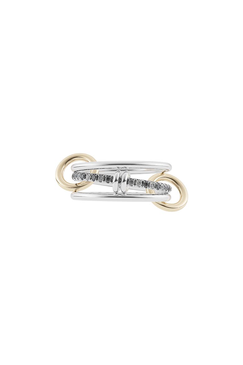 Acacia Linked Ombré Diamond Ring (Nordstrom Exclusive), Main, color, SILVER