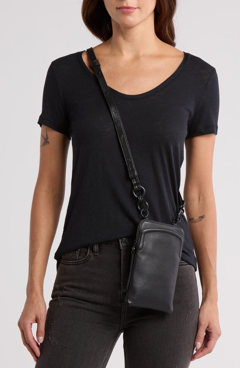 HOBO Nila Leather Phone Crossbody Bag, Alternate, color,