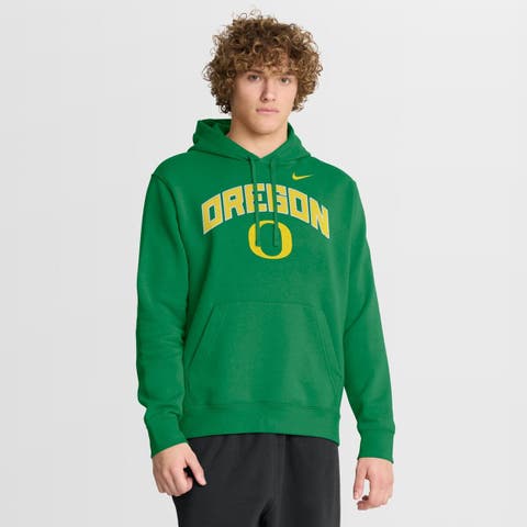 Men
s Nike Green Oregon Ducks Club Fleece Arch Pullover Hoodie