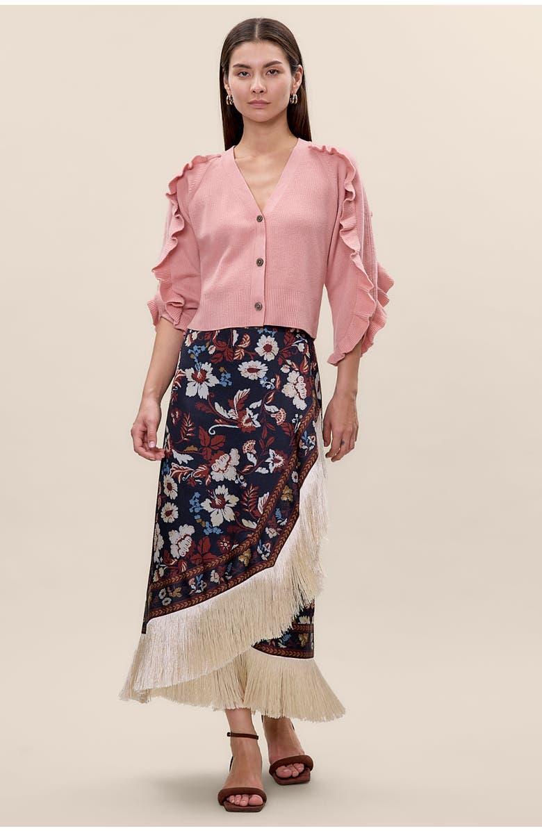 Rebecca Taylor Selah Skirt, Main, color, Navy Combo