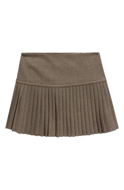 Kids' Houndstooth Pleated Skirt (Little Kid & Big Kid)