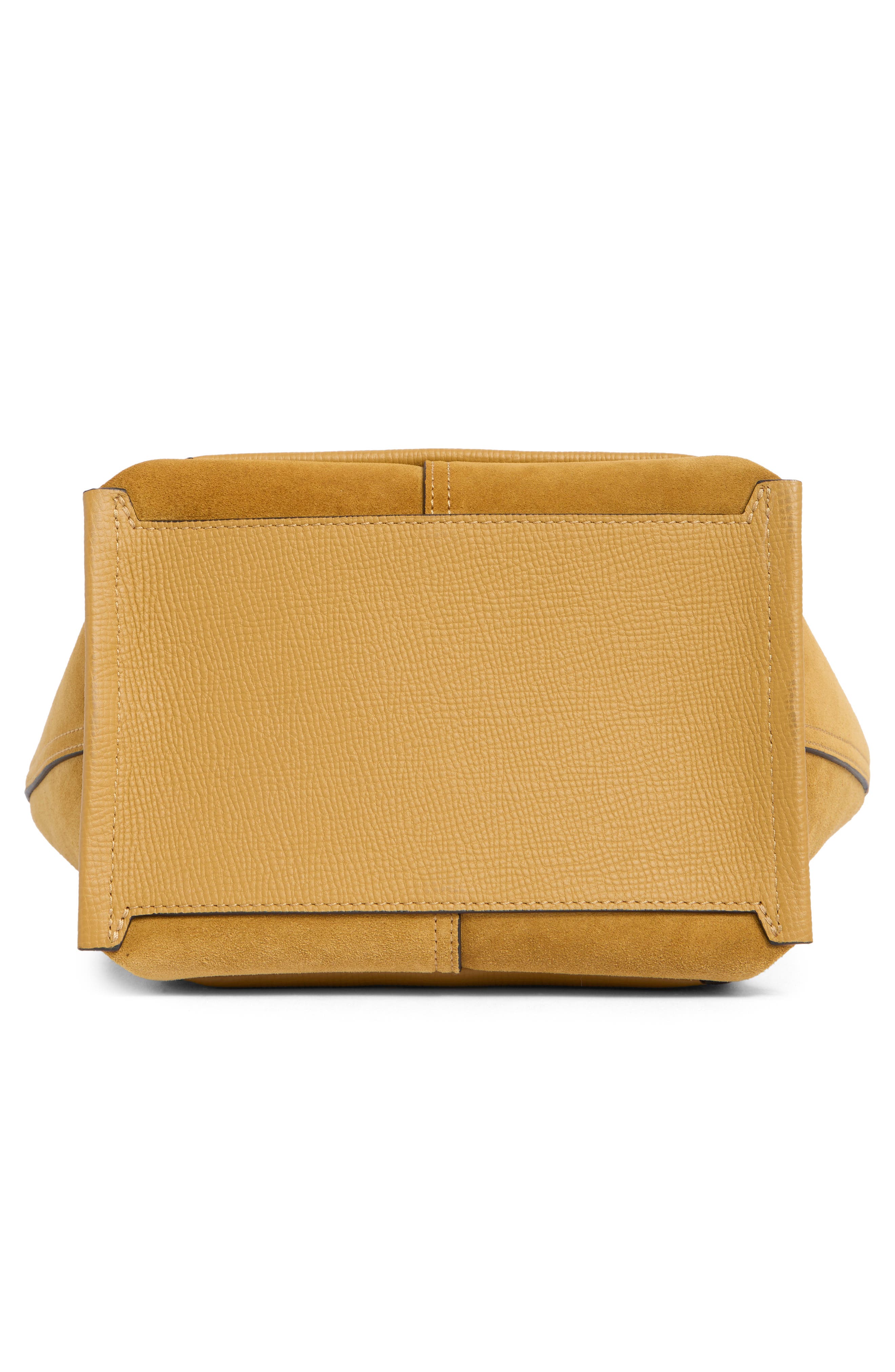 Longchamp Small Mailbox Soft Top Leather Crossbody Bag, Alternate, color, Honey