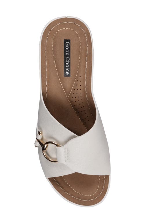 Gc Shoes Bay Wedge Sandal In White