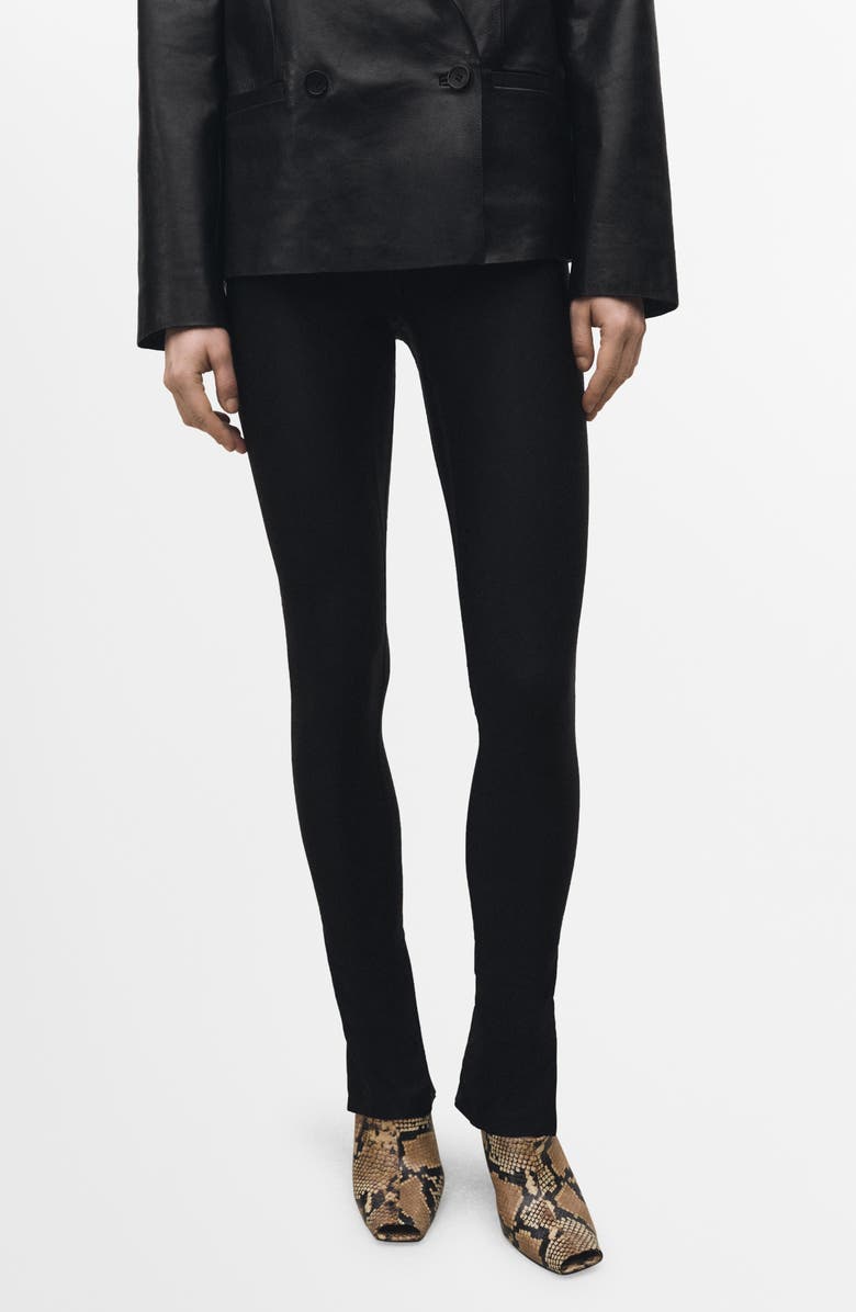MANGO Zip Ankle Leggings, Main, color,