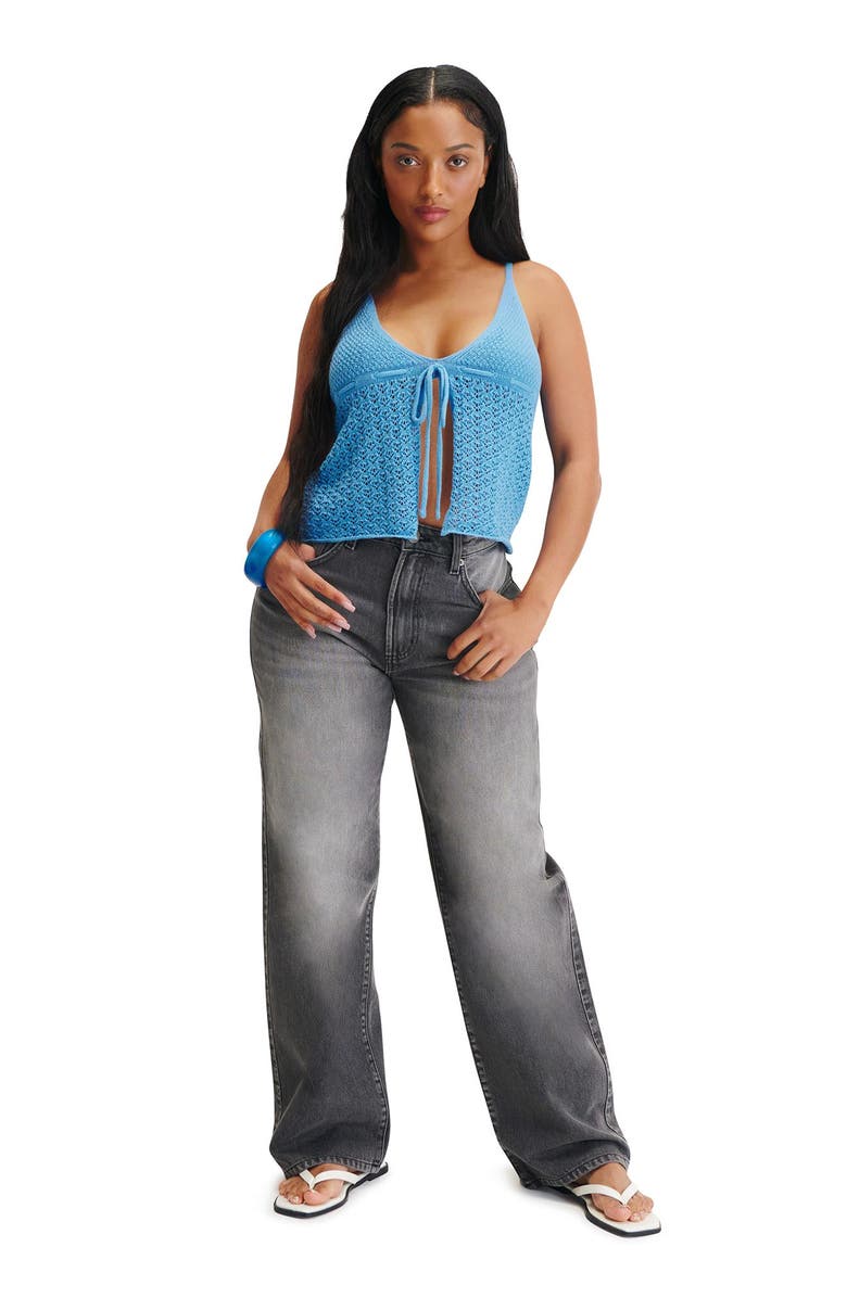 Cotton On Women's Curvy 91 Straight Jean, Alternate, color, Echo Grey