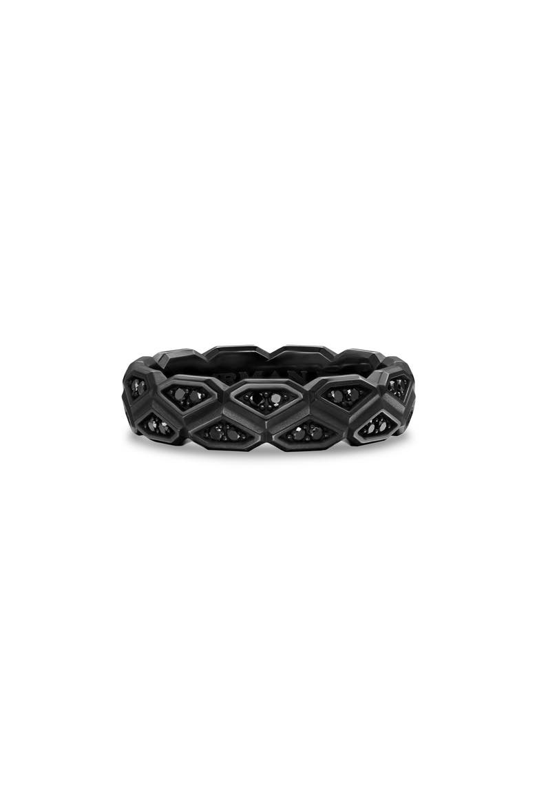 Men's Hex Band Ring, Main, color, BLACK DIAMOND