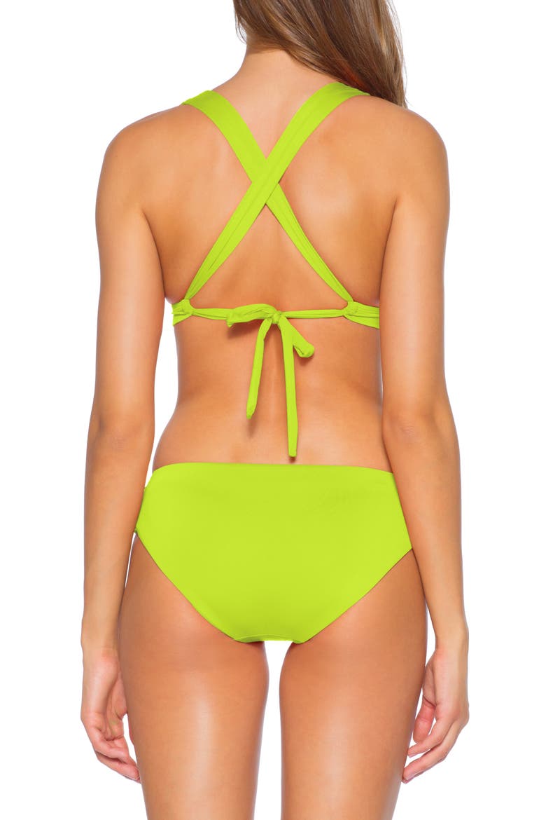 Clear Skies Full Moon Cutout Bikini Bottoms, Alternate, color, LIME