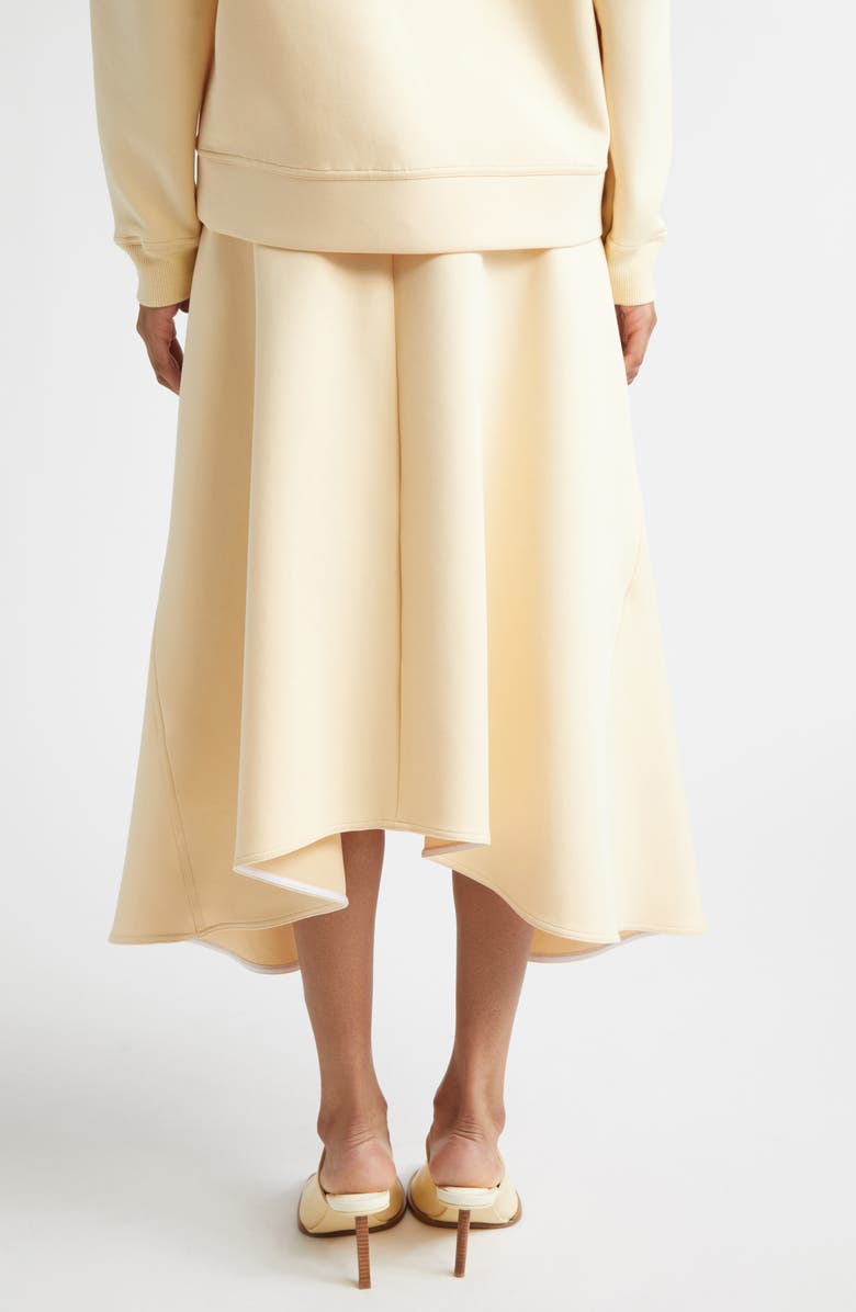 PLAN C Cotton Blend Scuba Knit Skirt, Alternate, color, Straw