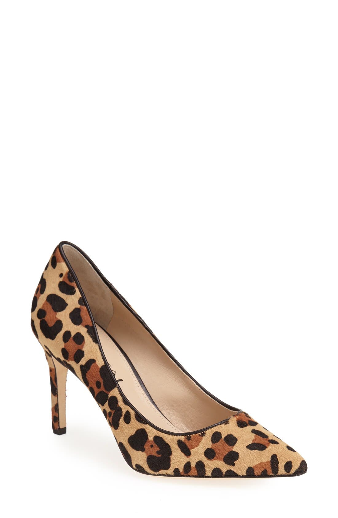 'Carola' Pointy Toe Pump, Main, color, LEOPARD PONY