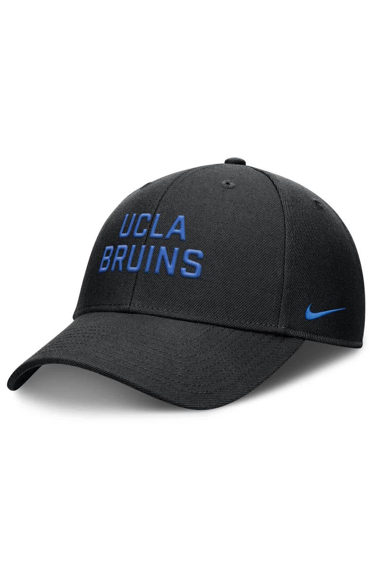 Nike Men's Nike Black UCLA Bruins Rise Practice Adjustable Hat, Main, color,