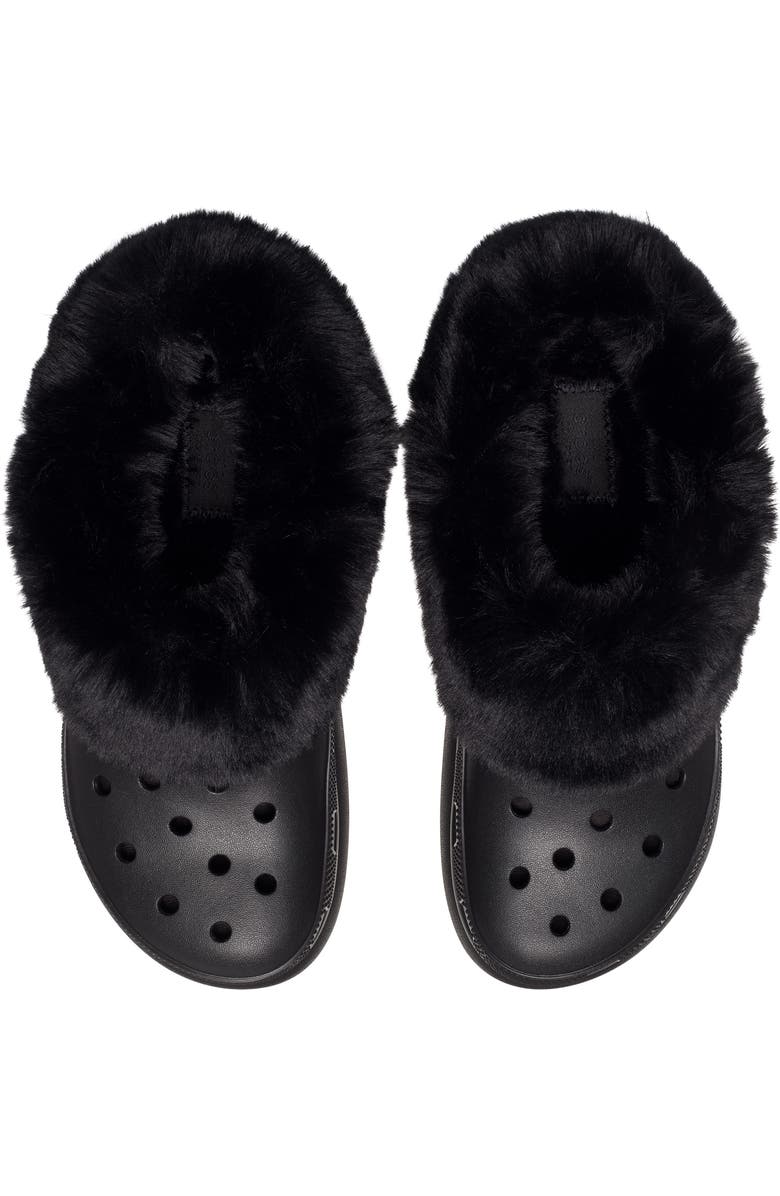 CROCS Classic Furever Crush Faux Shearling Lined Clog, Alternate, color,