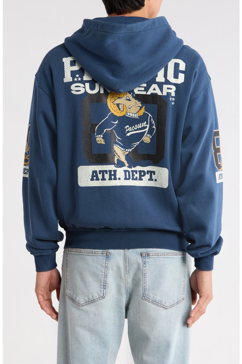 Athletic Department Cotton Zip Hoodie, Alternate, color, NAVY