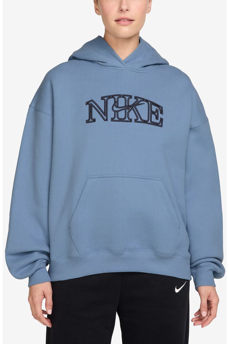 Sport Studio Oversized Logo Graphic Hoodie, Main, color, 486 WORKBL/ GRDIRN