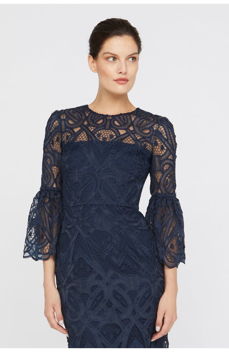 Theia Jen Flared Sleeves Cocktail, Alternate, color, 