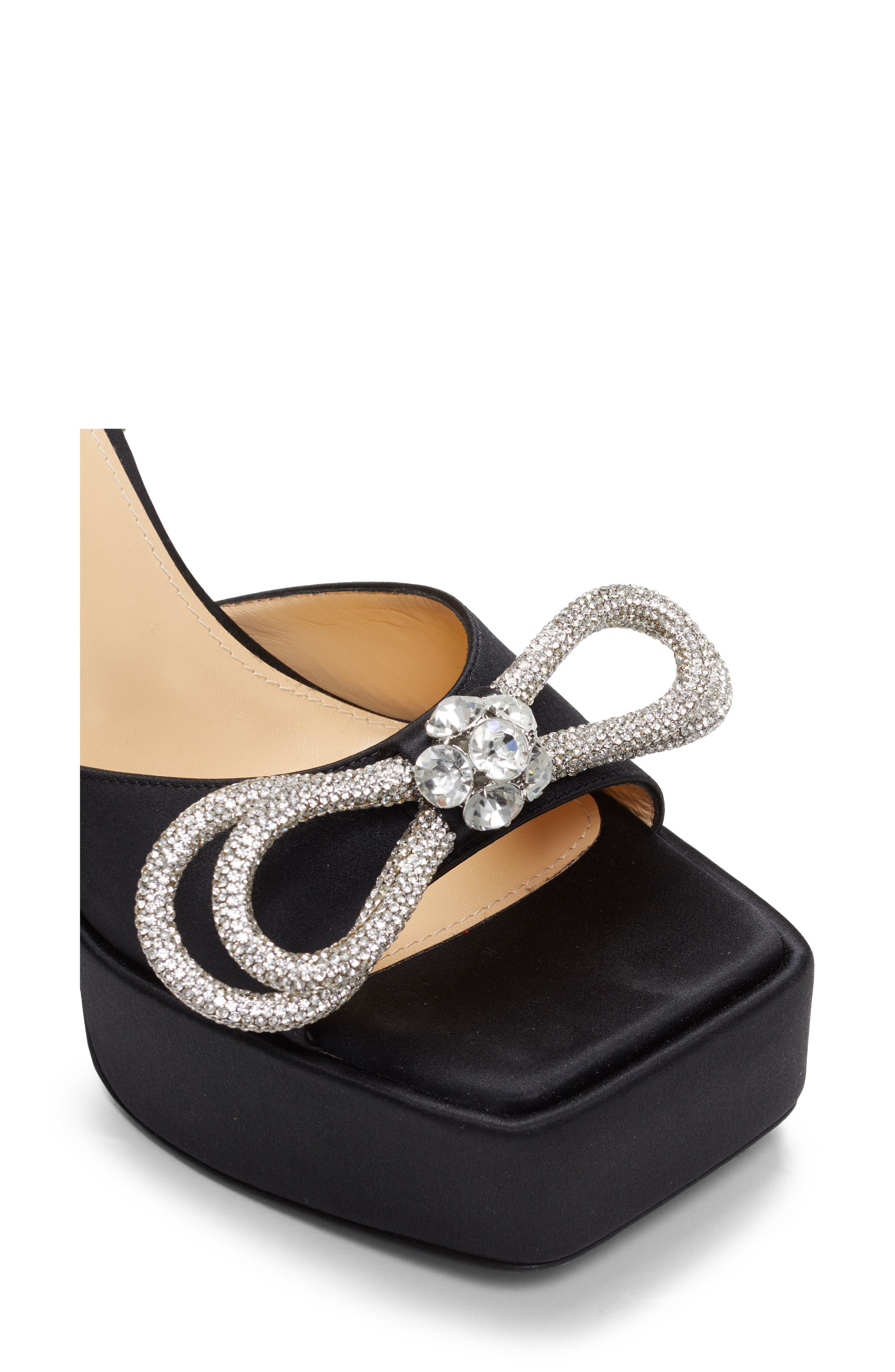 Mach & Mach Double Bow Platform Sandal, Alternate, color, 
