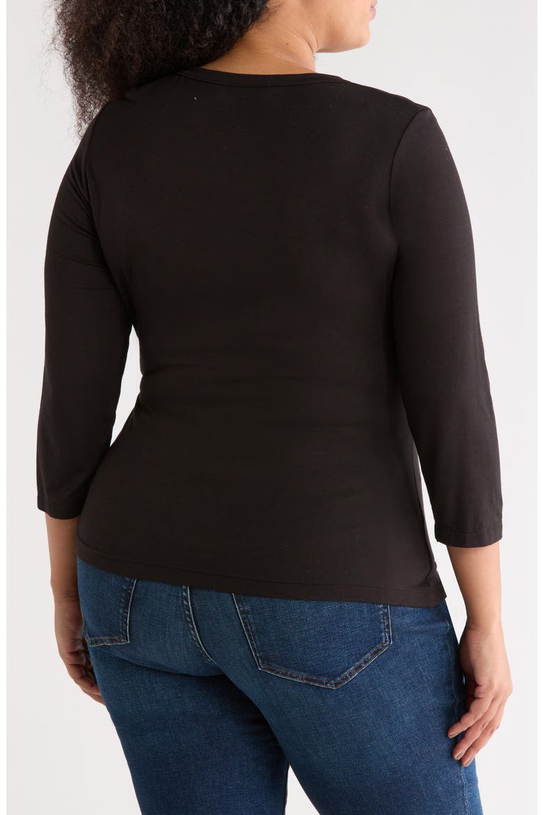 Side Knot Top, Alternate, color, BLACK