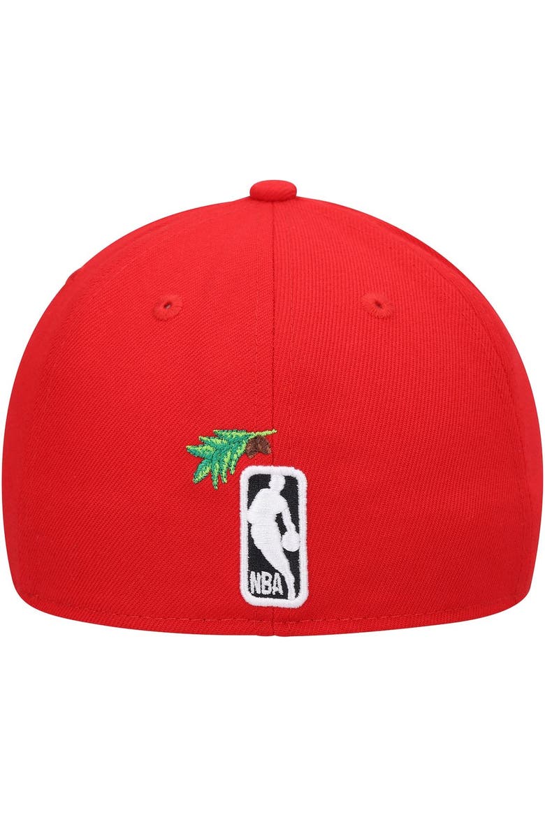 Men's New Era Red Houston Rockets Stateview 59FIFTY Fitted Hat, Alternate, color, Red