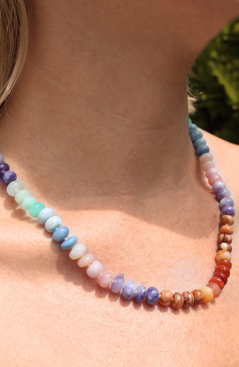 Sheryl Lowe Rainbow Opal Candy Necklace, Alternate, color, Pastel Opal