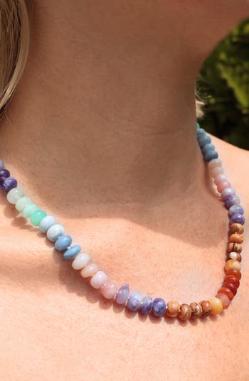 Rainbow Opal Candy Necklace