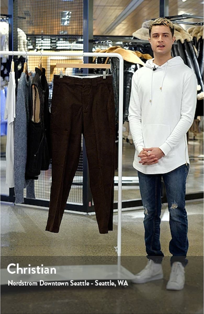 Flat Front Corduroy Pants, sales video thumbnail
