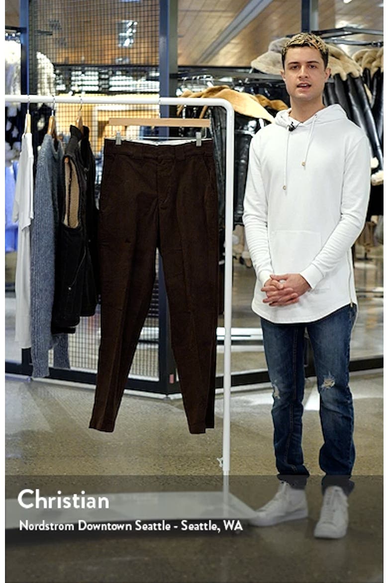 Flat Front Corduroy Pants video