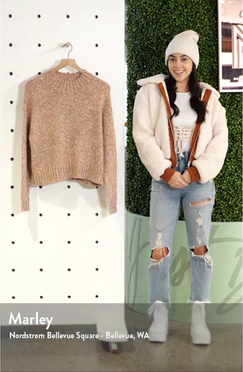 Marled Mock Neck Sweater, sales video thumbnail