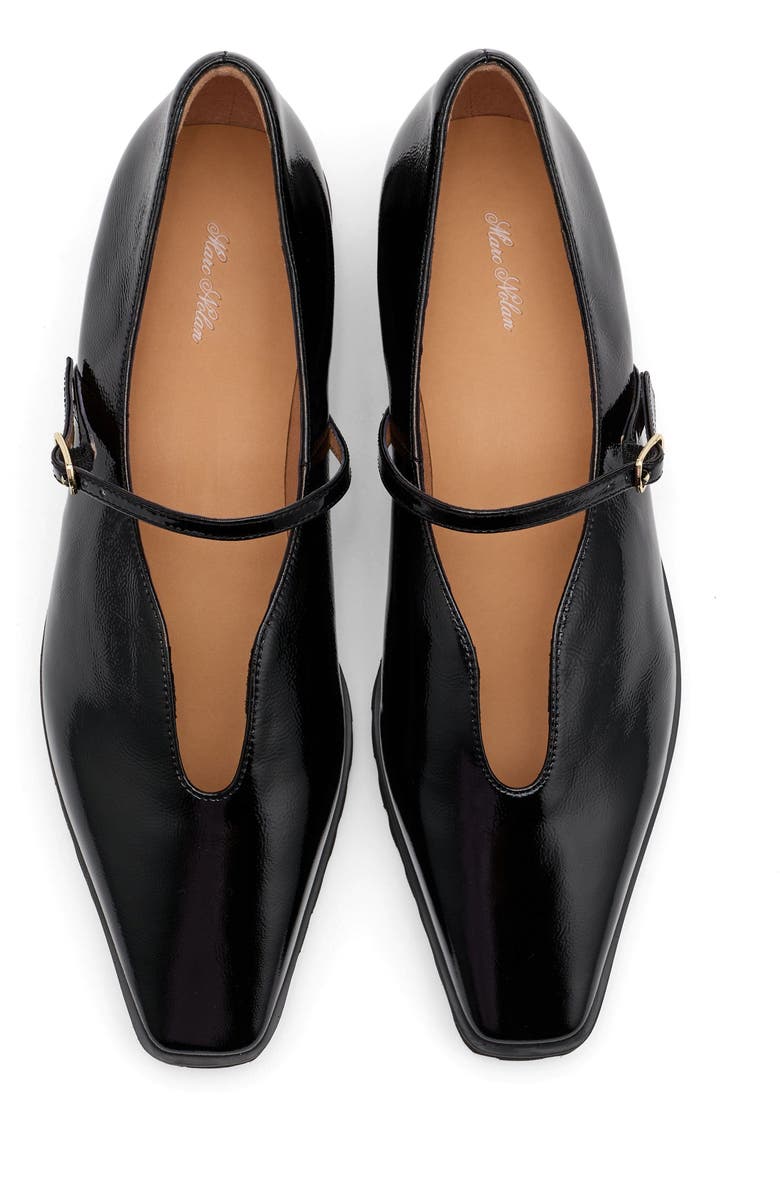 MARC NOLAN Roxie Leather Lug Mary Janes, Alternate, color, Black Patent