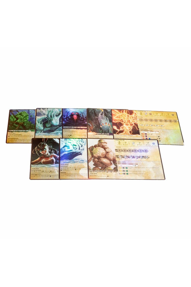 Spirit Island Core Game Premium Foil Spirit Panels, Alternate, color, Multicolored