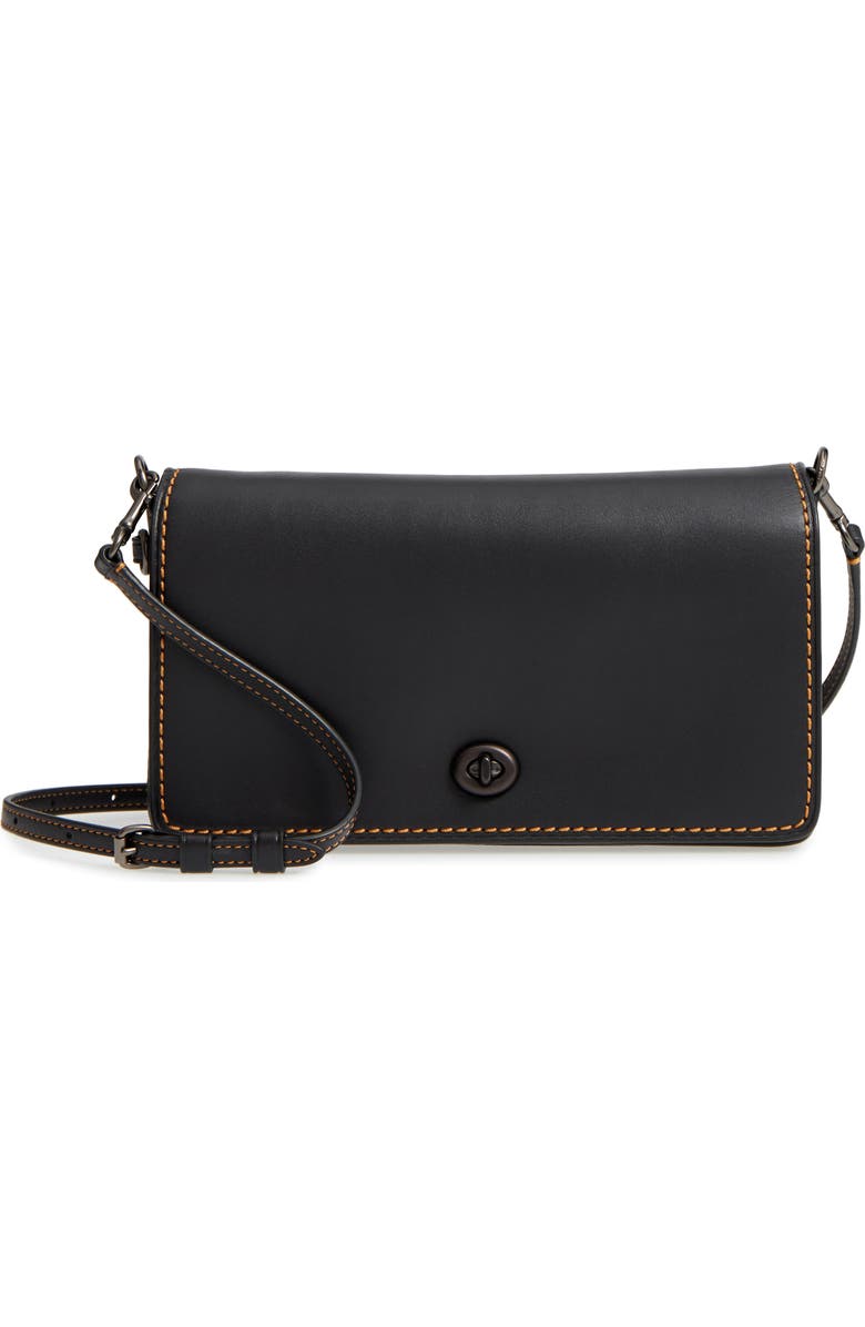 COACH Dinky Crossbody Leather Bag, Main, color,