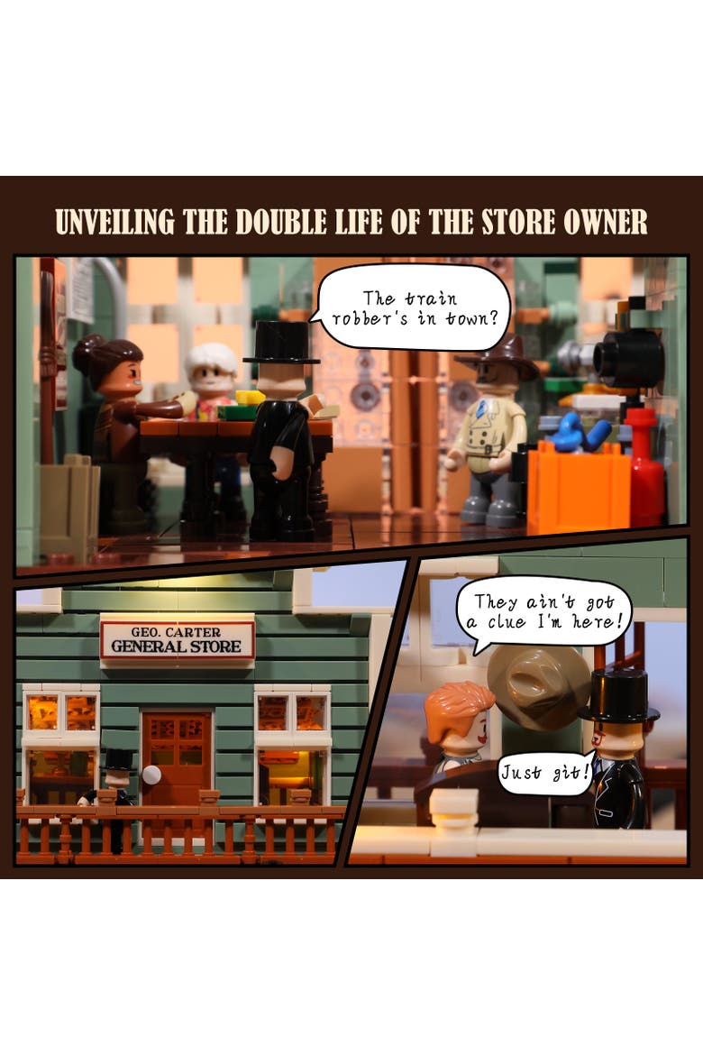 Vintage Wild West General Store Lighting Building Set Model OW1895G, Alternate, color, Multicolor