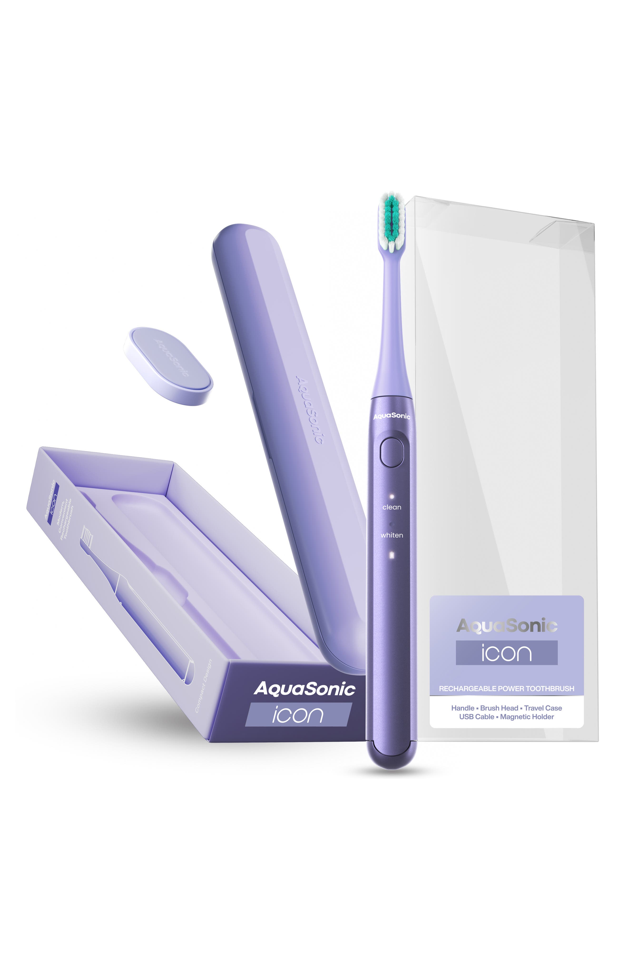 AQUASONIC Icon Rechargeable Power Electric Toothbrush (Women ...