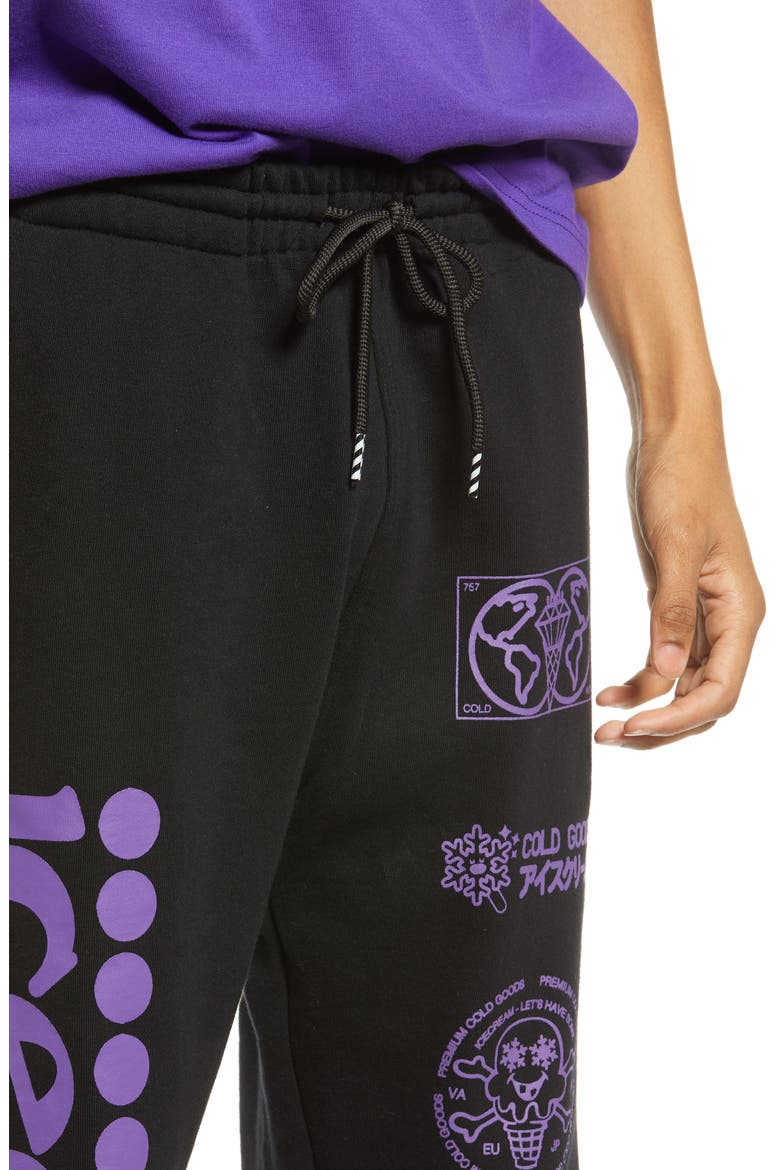 Men's I Scream Sweatpants, Alternate, color, BLACK