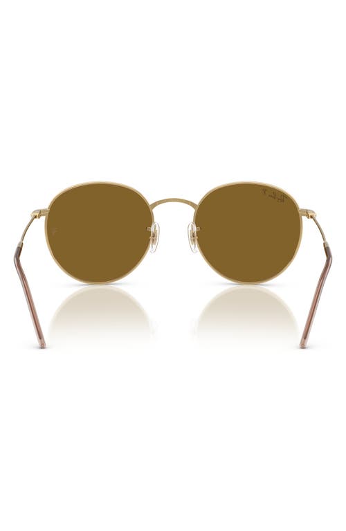 Ray Ban Ray-ban Reverse 53mm Polarized Phantos Sunglasses In Gold Flash