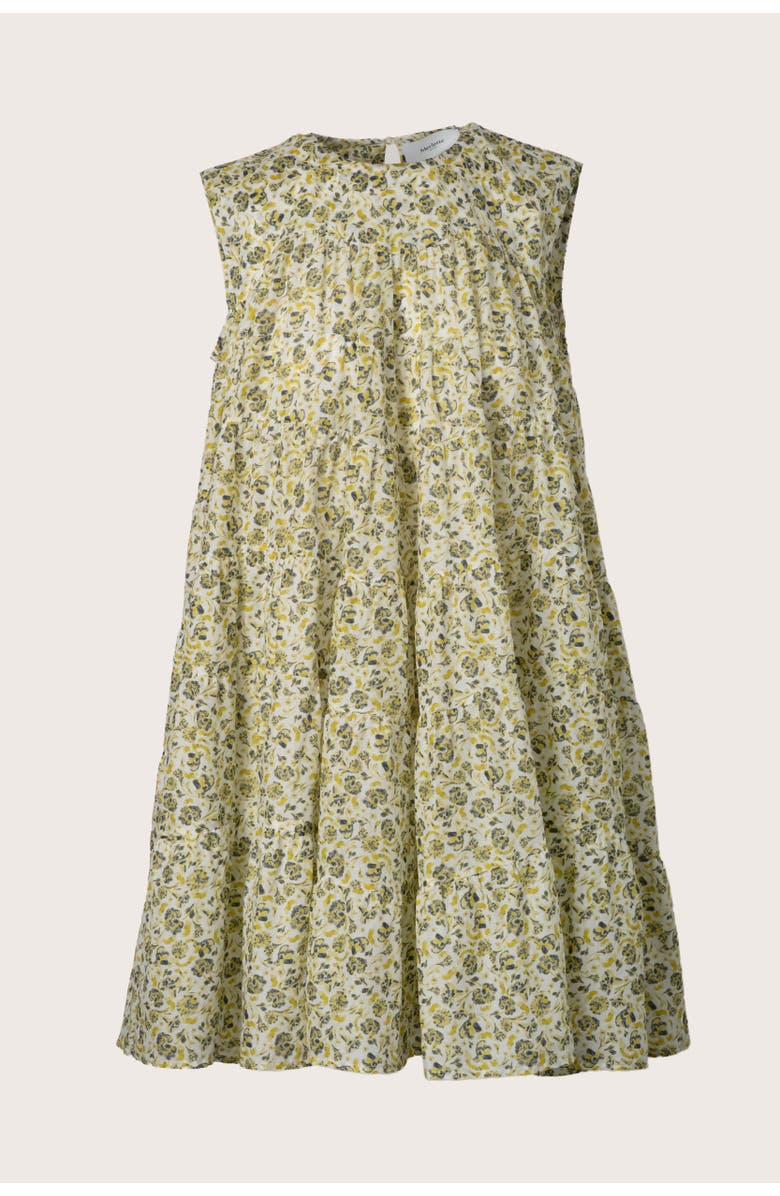 Merlette Lanai Print Dress, Alternate, color, Lime Floral Print