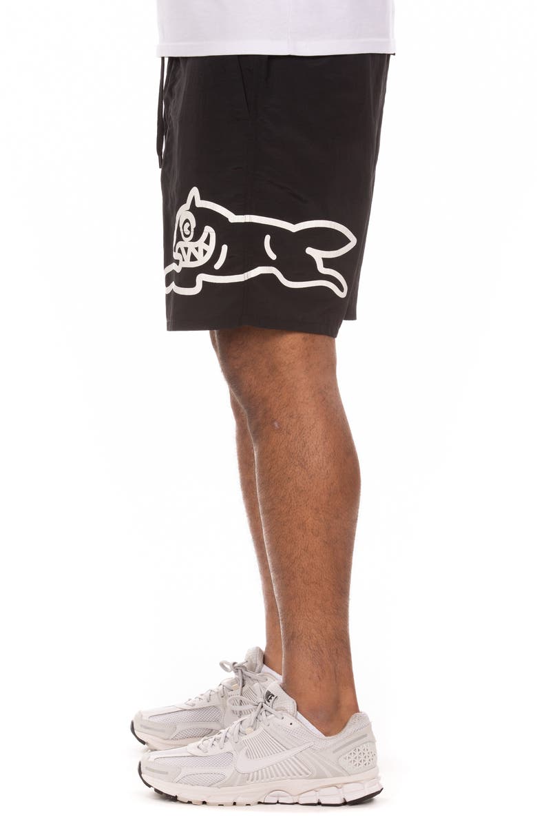 ICECREAM Cone Nylon Drawstring Shorts, Alternate, color, Black